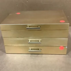 West Elm Open Box: Mid-Century Champagne Lacquer Jewelry Box, Grand (7.25"H)