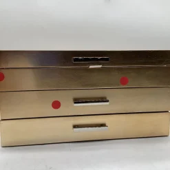 West Elm Open Box: Mid-Century Loft Jewelry Box (7.25"H) - Champagne, Grand