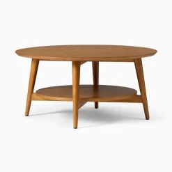 West Elm Open Box: Mid-Century Round Coffee Table (36") - Acorn