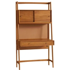 West Elm Open Box: Mid-Century Smart Wall Desk (38") - Acorn