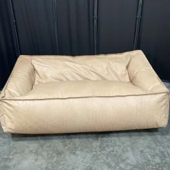 West Elm Open Box: Modern Lounger Sofa - Vegan Leather Cream