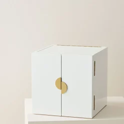 West Elm Open Box: Modern White Lacquer Jewelry Box - Cube