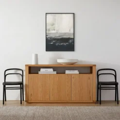 West Elm Open Box: Northern Blues Framed Wall Art by Minted for , Full Bleed Print (30"x40") - Black Wood