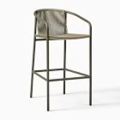 West Elm Open Box: Oceana Outdoor Bar Stool (30.7") - Olive