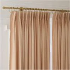 West Elm Open Box: Pleated European Flax Linen Light Filtering Curtain (48"W x 84"L) - Balsam Green