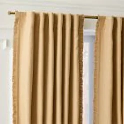 West Elm Open Box: Ruffle Linen with Blackout (48"W x 84"L) - Camel