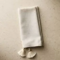 West Elm Open Box: Tallo de Olivo Tassels Napkin