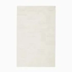 West Elm Open Box: Textured Shapes Rug, 5'x8' - Alabaster