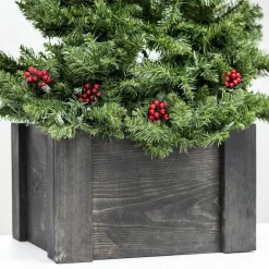 West Elm Open Box: The McGarvey Workshop Wooden Tree Skirt, Medium - Black