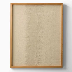 West Elm Open Box: Two-Tone Fabric Wall Art (26"W x 32"H) - Natural