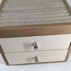 West Elm Open Box: Two-Tone Wood Jewelry Box, Double Drawer (7" x 7")