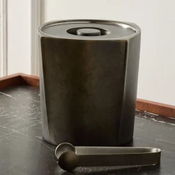 West Elm Open Box: Ve Metal Ice Bucket - Rustic Silver