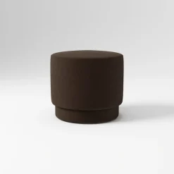 West Elm Open Box: Viv Swivel Ottoman - Deluxe Velvet Java