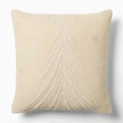 West Elm Open Box: Wispy Tree Pillow Cover (20" x 20") - Alabaster