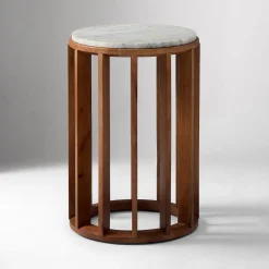 West Elm Ophelia Marble Drink Table (12")