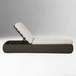 West Elm Orange Beach Wicker Chaise Lounge
