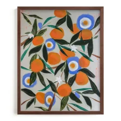 West Elm Orange Trees Framed Wall Art by Minted for