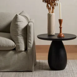 West Elm Orb Base Tall Side Table (21.75" - 27.5")