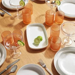 West Elm Orbetto Outdoor Short Drinking Glasses (Set of 4)