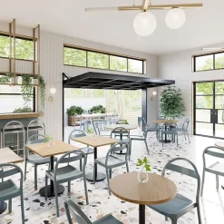 West Elm Orbit Restaurant Dining Table - Wood - Rectangle