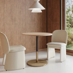 West Elm Orbit Restaurant Dining Table - Wood - Round