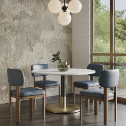 West Elm Orbit Restaurant Extra Large Round Dining Table - Quartz