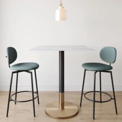 West Elm Orbit Restaurant Rectangle Bar Table - Porcelain