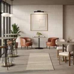West Elm Orbit Restaurant Rectangle Dining Table - Quartz
