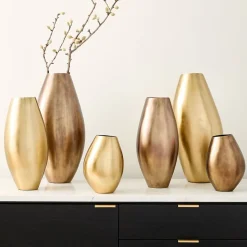 West Elm Organic Metal Vases
