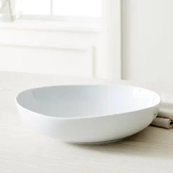 West Elm Organic Shaped Porcelain 13" Large Serving Bowl