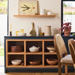 West Elm Organic Shaped Wood Serving Bowls