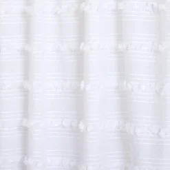 West Elm Organic Stripe Stitch Candlewick Shower Curtain