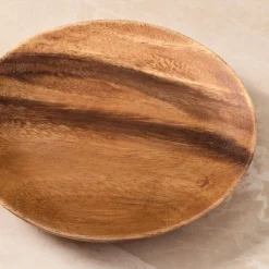 West Elm Organic Wood Appetizer Plate