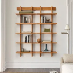 West Elm Otto Wall-Mounted Solid Wood Ladder Shelf (28")