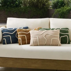 West Elm Outdoor Abstract Roping Pillow