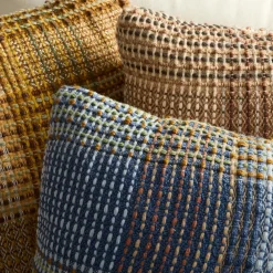 West Elm Outdoor Multi Plaid Pillow
