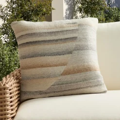 West Elm Outdoor Striated Curve Pillow