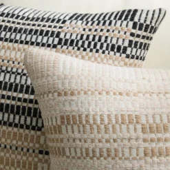 West Elm Outdoor Variegated Plaid Pillow
