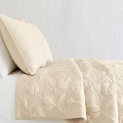 West Elm Outline Floral Quilt & Shams