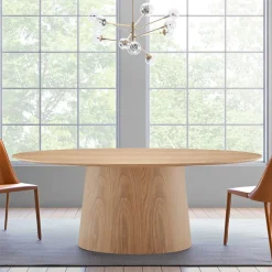 West Elm Oval Plinth Dining Table (79")
