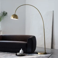 West Elm Overarching Metal Shade Floor Lamp (80")
