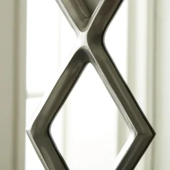 West Elm Overlapping Diamonds Metal Wall Mirror