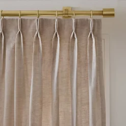 West Elm Oversized Adjustable Curtain Rod w/ Cylinder Finials