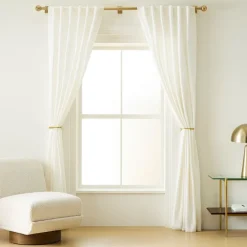 West Elm Oversized Curtain Rod Tiebacks (Set of 2)