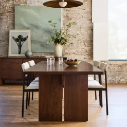 West Elm Owens Solid Wood Dining Table (72"–114")
