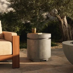 West Elm Oxner Outdoor Round Propane Enclosure