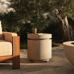 West Elm Oxner Outdoor Round Propane Enclosure