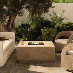 West Elm Oxner Outdoor Square Fire Table (42")