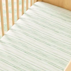 Kids West Elm Painted Stripe Crib Fitted Sheet