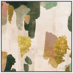 West Elm Paint Patch Cascade Framed Canvas Wall Art